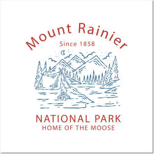 Mount Rainier Posters and Art